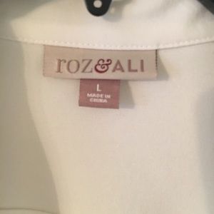 Roz & Ali Tops - Roz&Ali Blouse, Large Roz & Ali Tops - Roz&Ali Blouse, Large